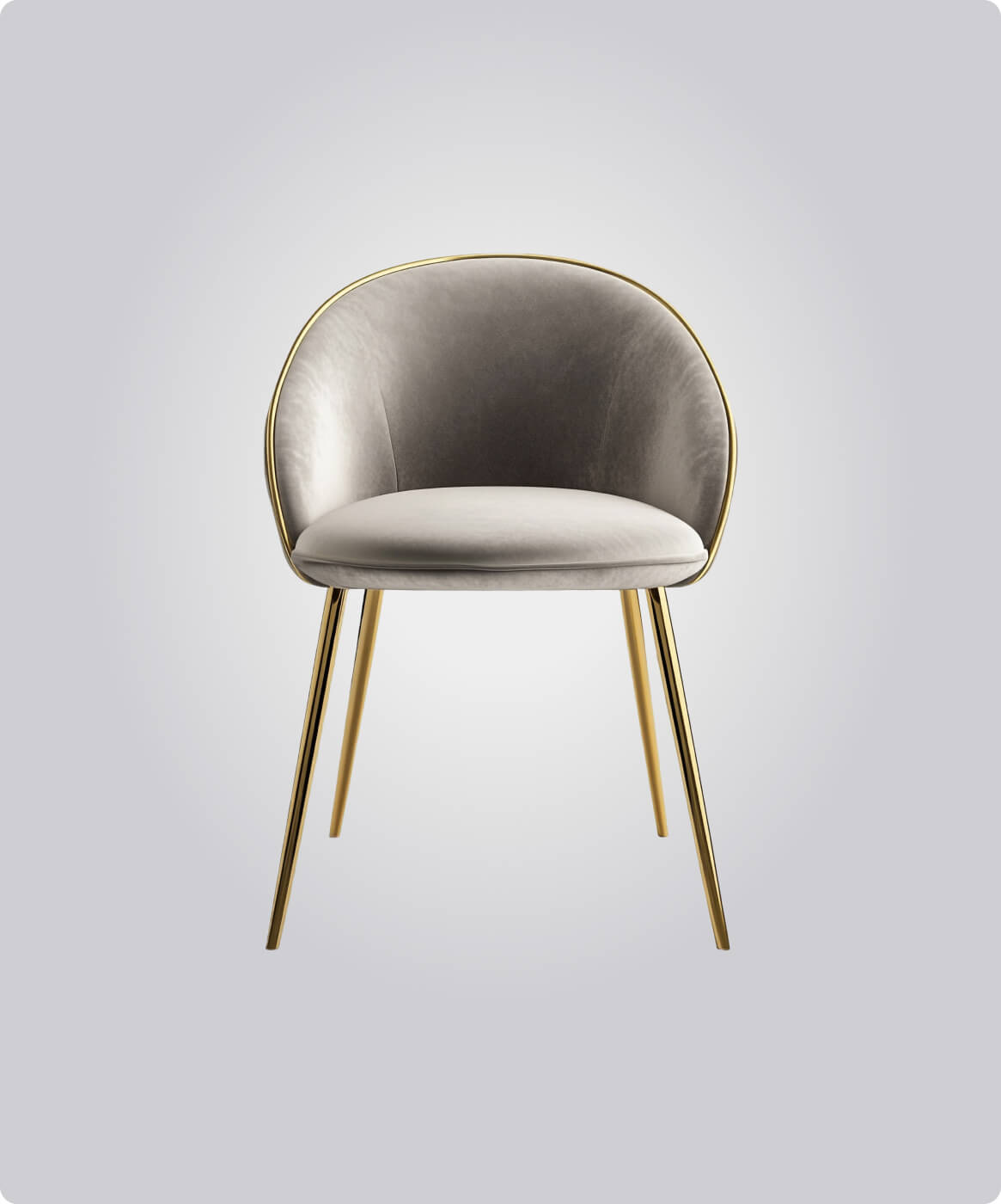 Luxe Arc Velvet Chair