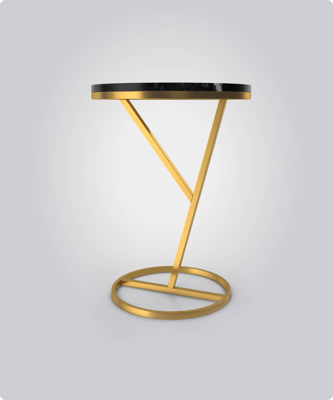 Marble Round Side Table