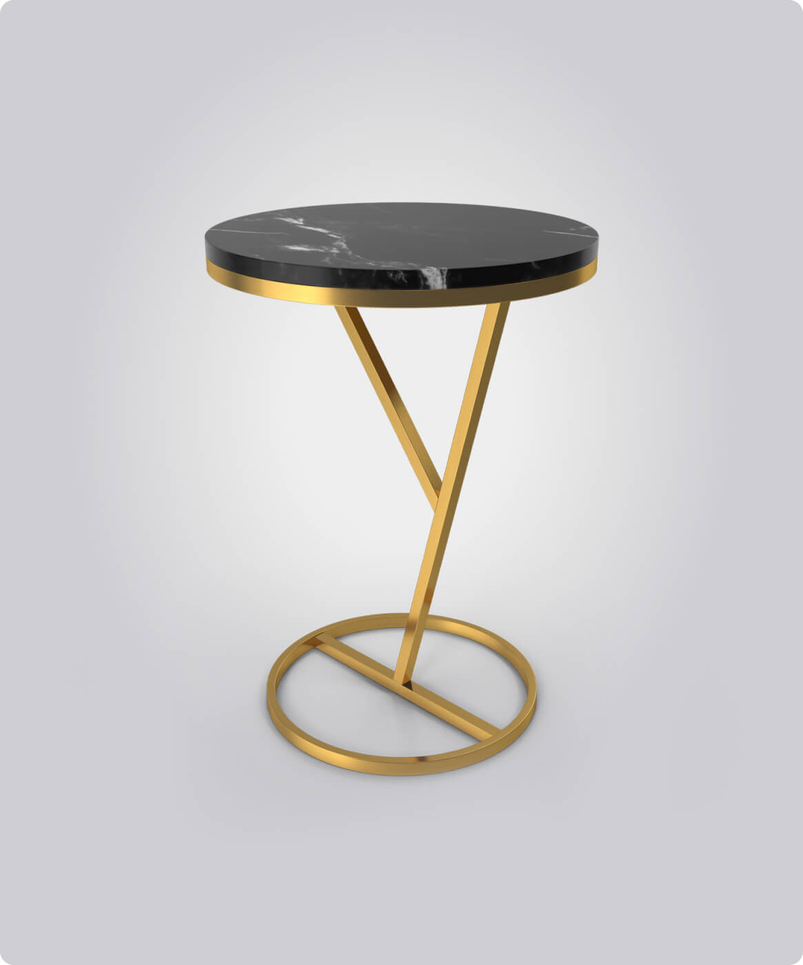 Marble Round Side Table